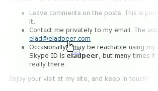 Konqueror mail cursor