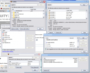 Google Chrome dialogs vs. Firefox dialogs